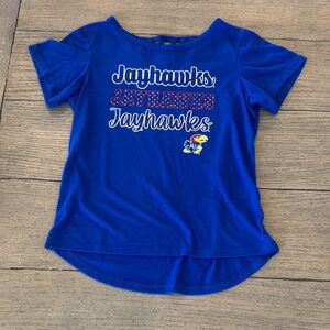 Colosseum Royal Blue Jayhawks Graphic Short Sleeve Tee